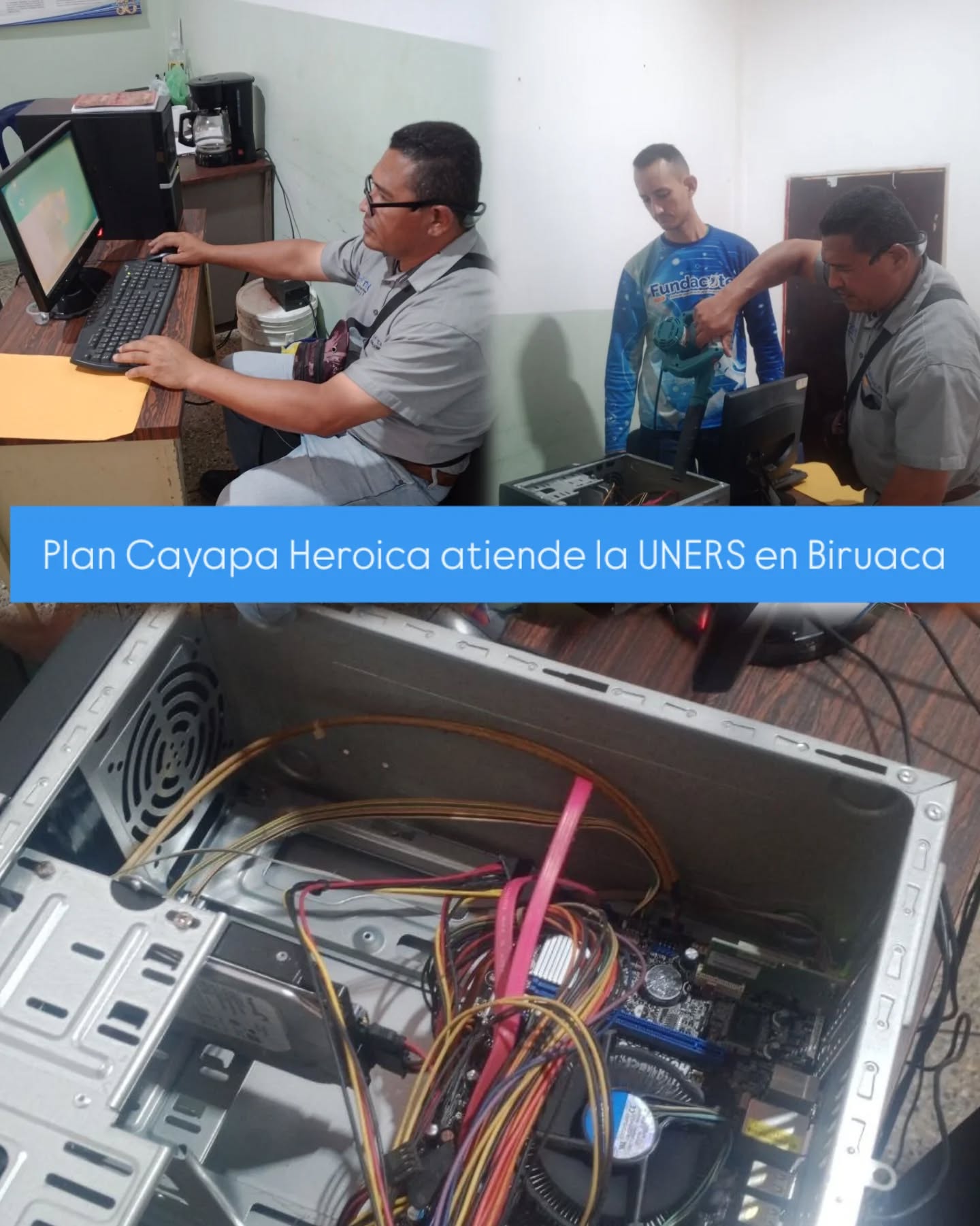 Plan Cayapa Heroica y Fundacite Apure optimizan equipos tecnológicos en la UNESR