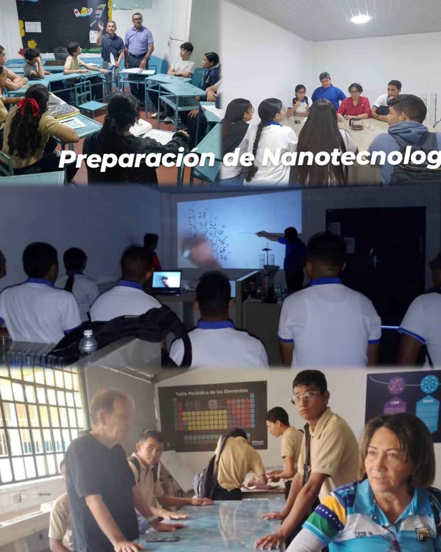 Jóvenes apureños se preparan para las Olimpiadas Venezolanas de Nanotecnología 2026.