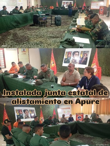 Instalada Junta Estadal de Alistamiento en Apure: Innovación y Disciplina se unen por la Nación